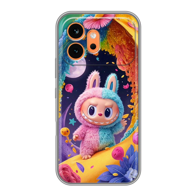 Силиконовый чехол на Honor 600 с принтом Labubu Лабубу Силиконовый чехол на Honor 600 с принтом Labubu Лабубу