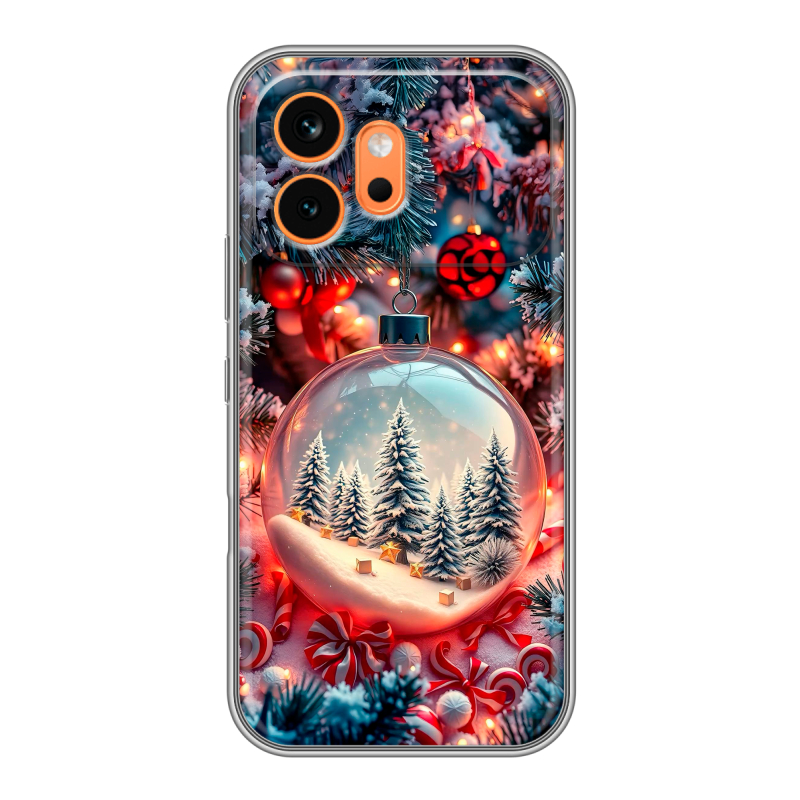 Силиконовый чехол на Honor 600 с принтом Новый год Силиконовый чехол на Honor 600 с принтом Новый год