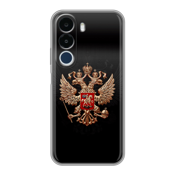 Силиконовый чехол на Realme P4x с принтом Герб России