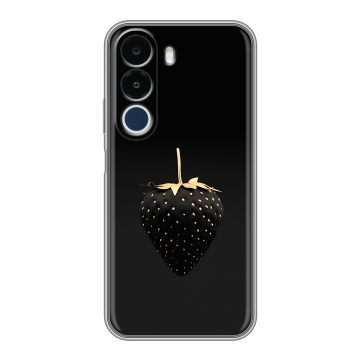 Силиконовый чехол на Realme P4x с принтом Черная клубника Силиконовый чехол на Realme P4x с принтом Черная клубника