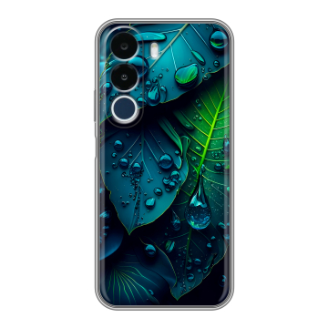Силиконовый чехол на Realme P4x с принтом Листья