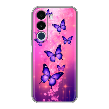 Силиконовый чехол на Realme P4x с принтом Бабочки
