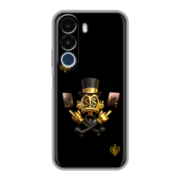Силиконовый чехол на Realme P4x с принтом Золотой скрудж макдак