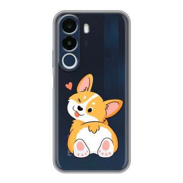 Силиконовый чехол на Realme P4x с принтом Корги