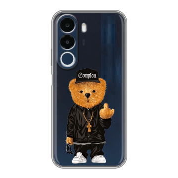 Силиконовый чехол на Realme P4x с принтом Плюшевый медведь