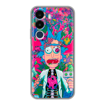 Силиконовый чехол на Realme P4x с принтом Рик и Морти Rick Morty Силиконовый чехол на Realme P4x с принтом Рик и Морти Rick Morty