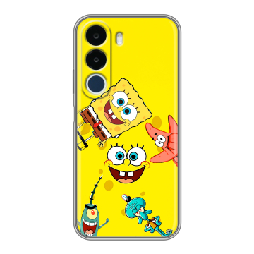 Силиконовый чехол на Realme P4x с принтом Спанч боб Спанчбоб