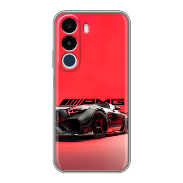 Силиконовый чехол на Realme P4x с принтом Мерседес Mercedes AMG
