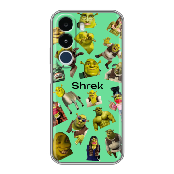 Силиконовый чехол на Realme P4x с принтом Шрек Shrek