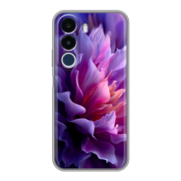 Силиконовый чехол на Realme P4x с принтом женский цветы Силиконовый чехол на Realme P4x с принтом женский цветы