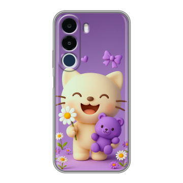 Силиконовый чехол на Realme P4x с принтом для девочек