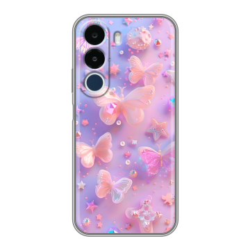 Силиконовый чехол на Realme P4x с принтом Бабочки