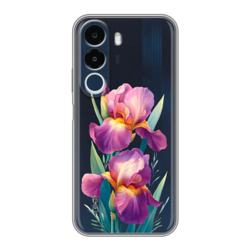 Силиконовый чехол на Realme P4x с принтом Цветы орхидеи