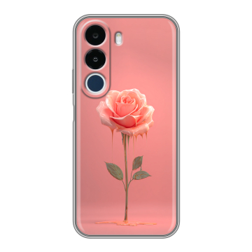 Силиконовый чехол на Realme P4x с принтом Розовая роза