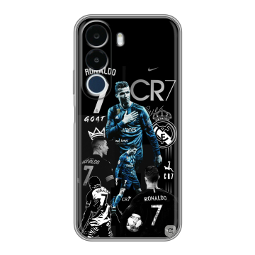 Силиконовый чехол на Realme P4x с принтом Реал Роналдо