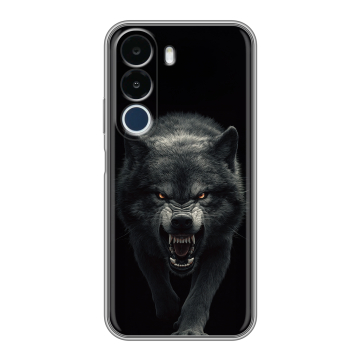 Силиконовый чехол на Realme P4x с принтом Волк