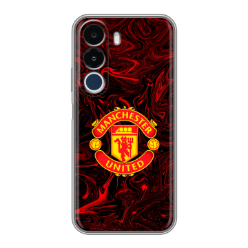 Силиконовый чехол на Realme P4x с принтом Manchester United Силиконовый чехол на Realme P4x с принтом Manchester United