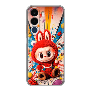 Силиконовый чехол на Realme P4x с принтом Labubu Лабубу