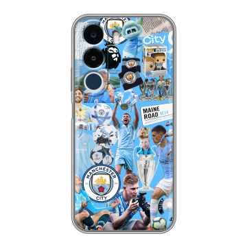 Силиконовый чехол на Realme P4x с принтом Man City Манчестер Сити Силиконовый чехол на Realme P4x с принтом Man City Манчестер Сити
