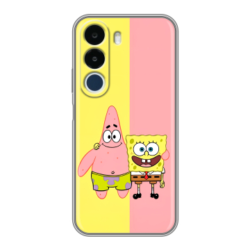 Силиконовый чехол на Realme P4x с принтом Спанч боб Спанчбоб