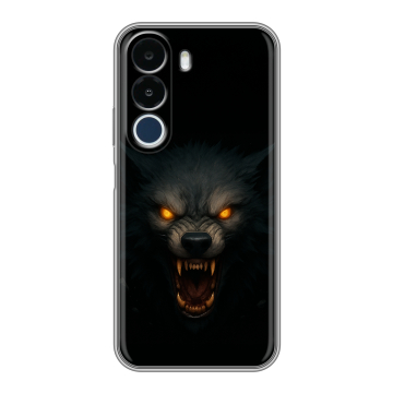 Силиконовый чехол на Realme P4x с принтом Волк Силиконовый чехол на Realme P4x с принтом Волк