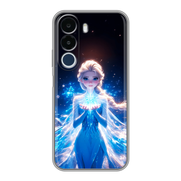 Силиконовый чехол на Realme P4x с принтом Холодное сердце Frozen Силиконовый чехол на Realme P4x с принтом Холодное сердце Frozen