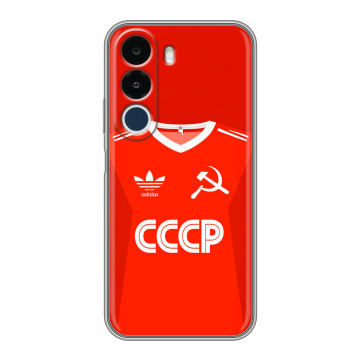 Силиконовый чехол на Realme P4x с принтом Флаг Герб СССР Силиконовый чехол на Realme P4x с принтом Флаг Герб СССР