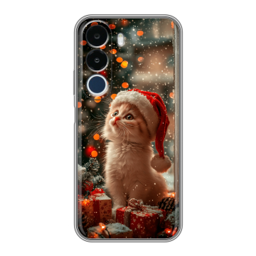 Силиконовый чехол на Realme P4x с принтом Новый год