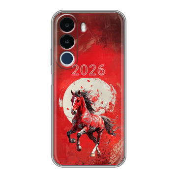 Силиконовый чехол на Realme P4x с принтом Новый год
