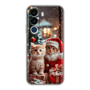 Силиконовый чехол на Realme P4x с принтом Новый год