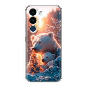 Силиконовый чехол на Realme P4x с принтом Новый год