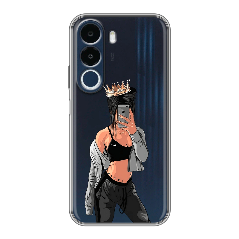 Силиконовый чехол на Realme P4x с принтом Женские принты Силиконовый чехол на Realme P4x с принтом Женские принты