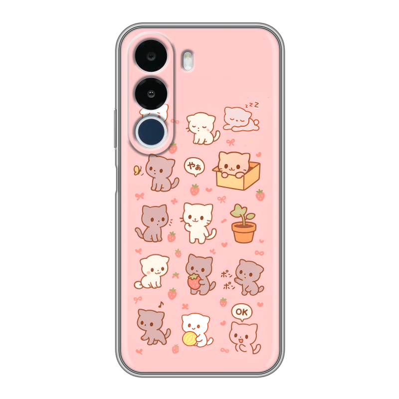 Силиконовый чехол на Realme P4x с принтом Hello Kitty Хелоу Кити Силиконовый чехол на Realme P4x с принтом Hello Kitty Хелоу Кити