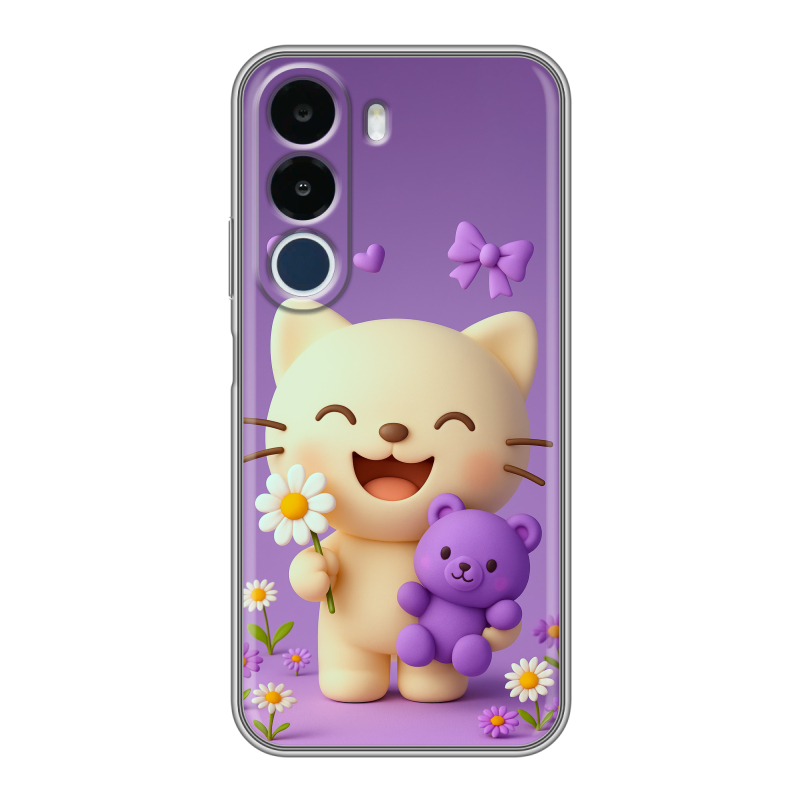 Силиконовый чехол на Realme P4x с принтом для девочек Силиконовый чехол на Realme P4x с принтом для девочек