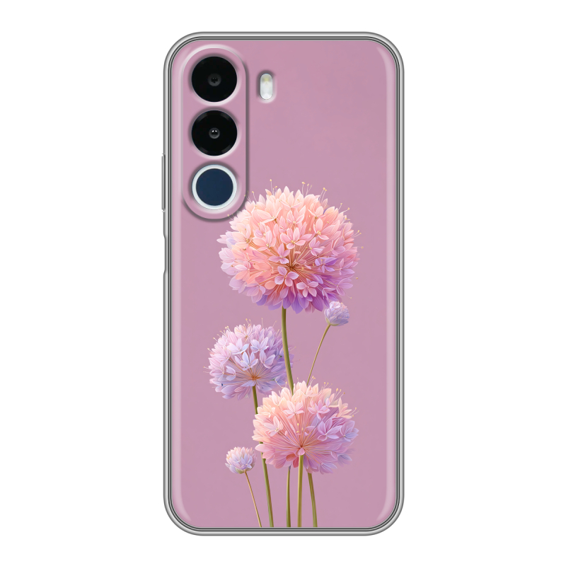Силиконовый чехол на Realme P4x с принтом Цветы Силиконовый чехол на Realme P4x с принтом Цветы