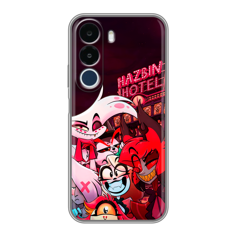 Силиконовый чехол на Realme P4x с принтом Hazbin Hotel Отель Хазбин Силиконовый чехол на Realme P4x с принтом Hazbin Hotel Отель Хазбин