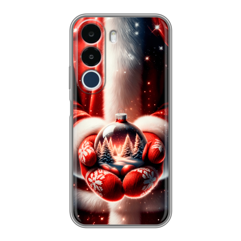 Силиконовый чехол на Realme P4x с принтом Новый год Силиконовый чехол на Realme P4x с принтом Новый год