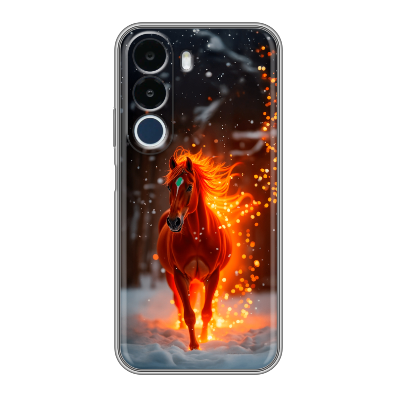 Силиконовый чехол на Realme P4x с принтом Новый год Силиконовый чехол на Realme P4x с принтом Новый год