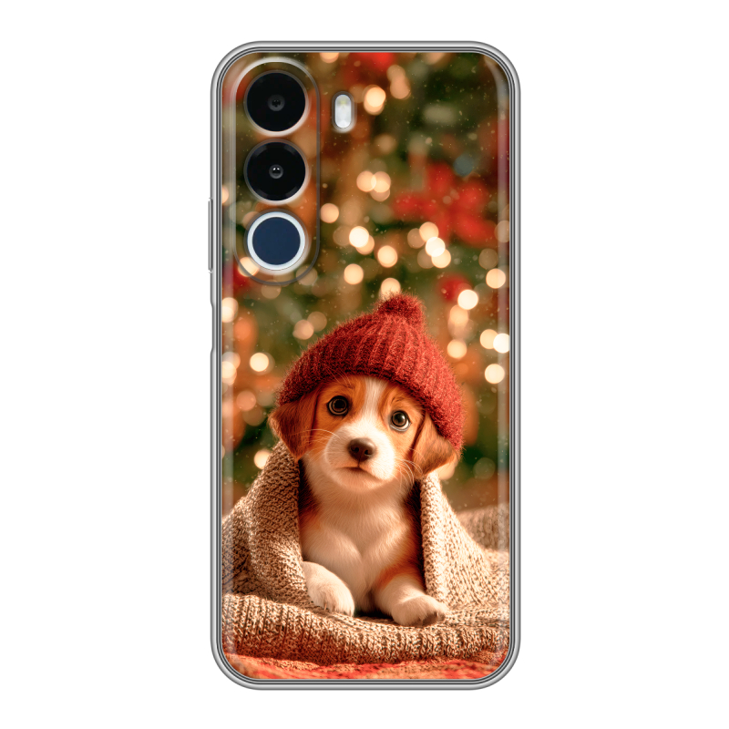 Силиконовый чехол на Realme P4x с принтом Новый год Силиконовый чехол на Realme P4x с принтом Новый год