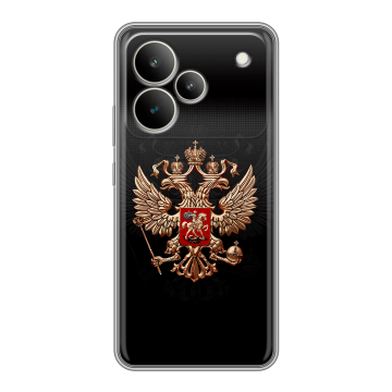 Силиконовый чехол на Realme P4 5G с принтом Герб России