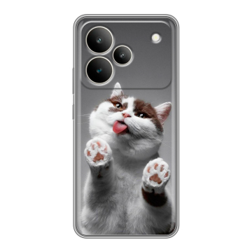 Силиконовый чехол на Realme P4 5G с принтом Коты
