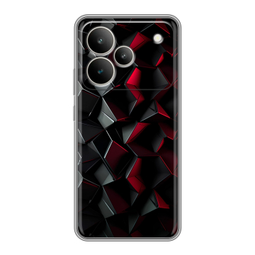 Силиконовый чехол на Realme P4 с принтом Абстракция
