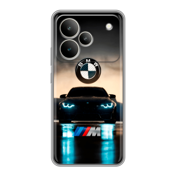 Силиконовый чехол на Realme P4 с принтом БМВ BMW Силиконовый чехол на Realme P4 с принтом БМВ BMW