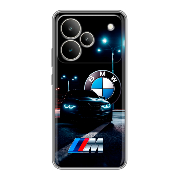 Силиконовый чехол на Realme P4 с принтом БМВ BMW Силиконовый чехол на Realme P4 с принтом БМВ BMW