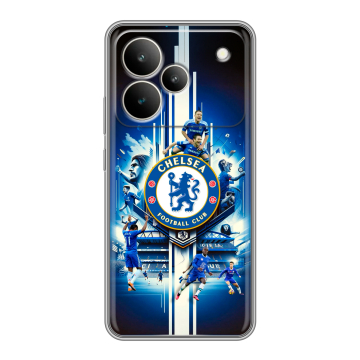 Силиконовый чехол на Realme P4 с принтом Chelsea Челси Силиконовый чехол на Realme P4 с принтом Chelsea Челси