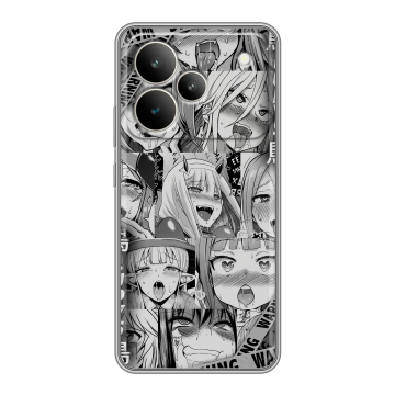 Силиконовый чехол на Realme P4 с принтом Ahegao Ахегао Аниме Силиконовый чехол на Realme P4 с принтом Ahegao Ахегао Аниме
