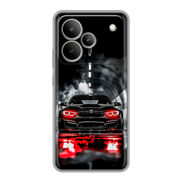 Силиконовый чехол на Realme P4 с принтом BMW БМВ Силиконовый чехол на Realme P4 с принтом BMW БМВ