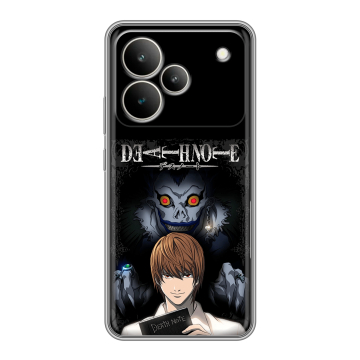 Силиконовый чехол на Realme P4 с принтом Death note Тетрадь смерти Силиконовый чехол на Realme P4 с принтом Death note Тетрадь смерти