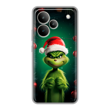 Силиконовый чехол на Realme P4 с принтом Гринч Новый год Рождество Силиконовый чехол на Realme P4 с принтом Гринч Новый год Рождество