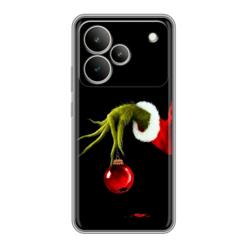 Силиконовый чехол на Realme P4 с принтом Новый год Гринч Силиконовый чехол на Realme P4 с принтом Новый год Гринч